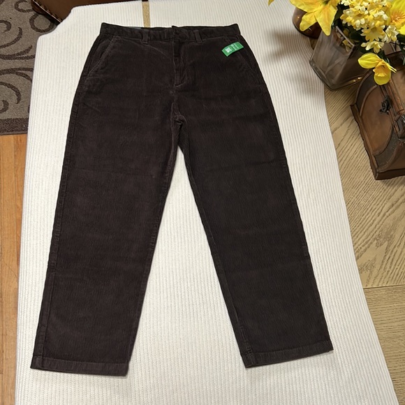 Gap pleated cordur brown noir pants - Picture 3 of 14